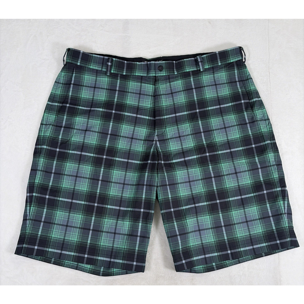 2 pair Nike Golf Mens Shorts Tour Performance Dri Fit 40 Plaid FS Bnfts Charity - Picture 2 of 16